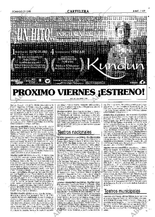 ABC MADRID 31-05-1998 página 109