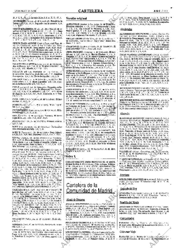 ABC MADRID 31-05-1998 página 113