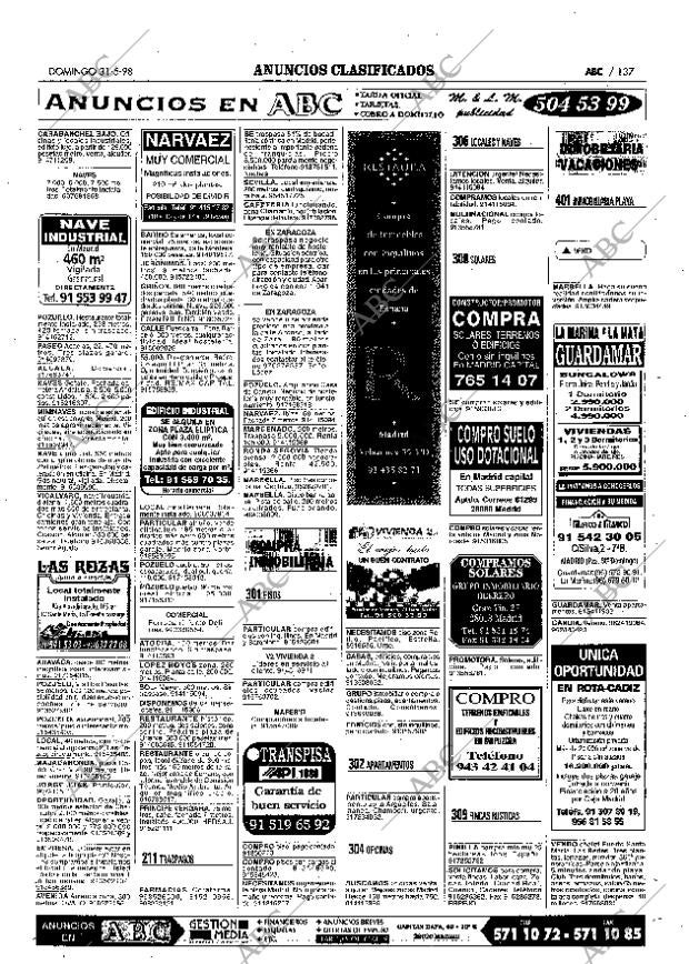 ABC MADRID 31-05-1998 página 137