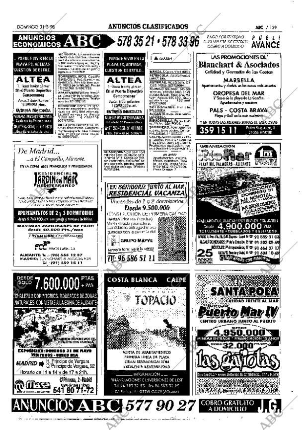 ABC MADRID 31-05-1998 página 139