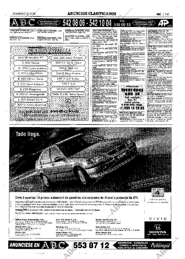 ABC MADRID 31-05-1998 página 141