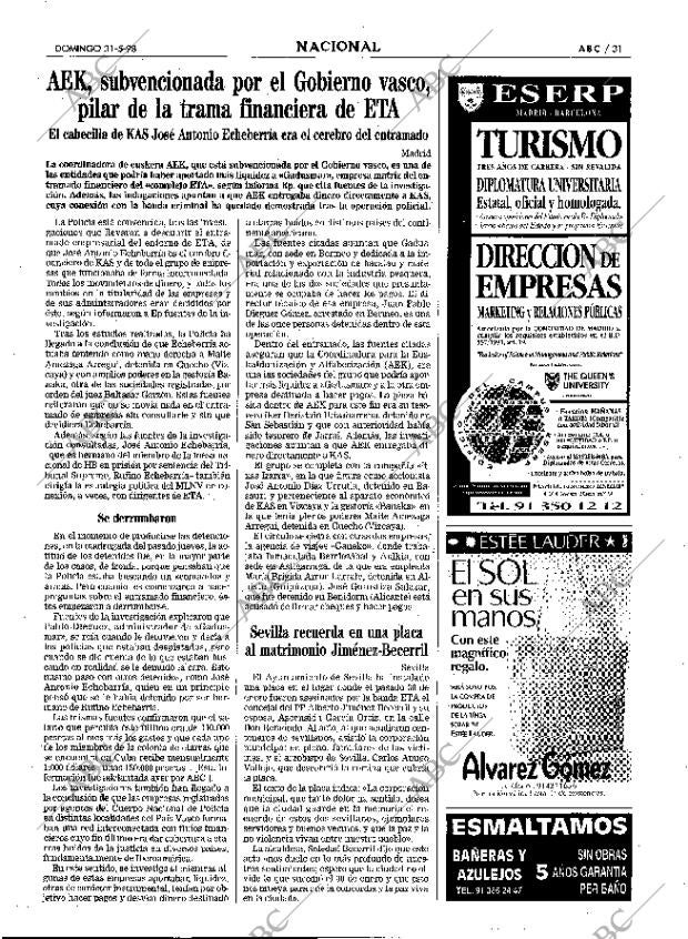 ABC MADRID 31-05-1998 página 31