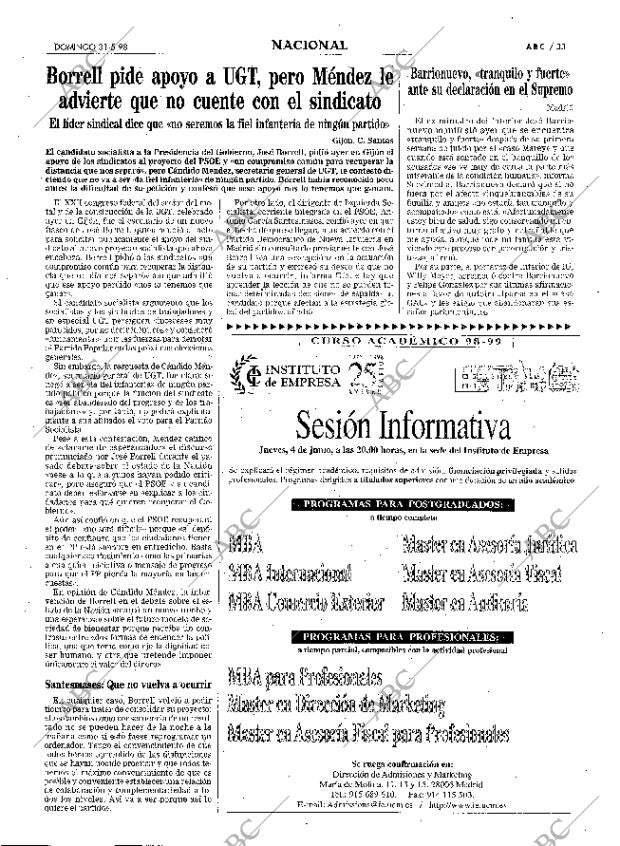 ABC MADRID 31-05-1998 página 33