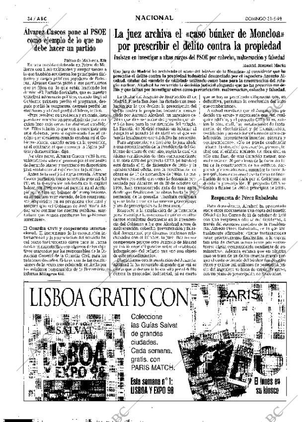 ABC MADRID 31-05-1998 página 34