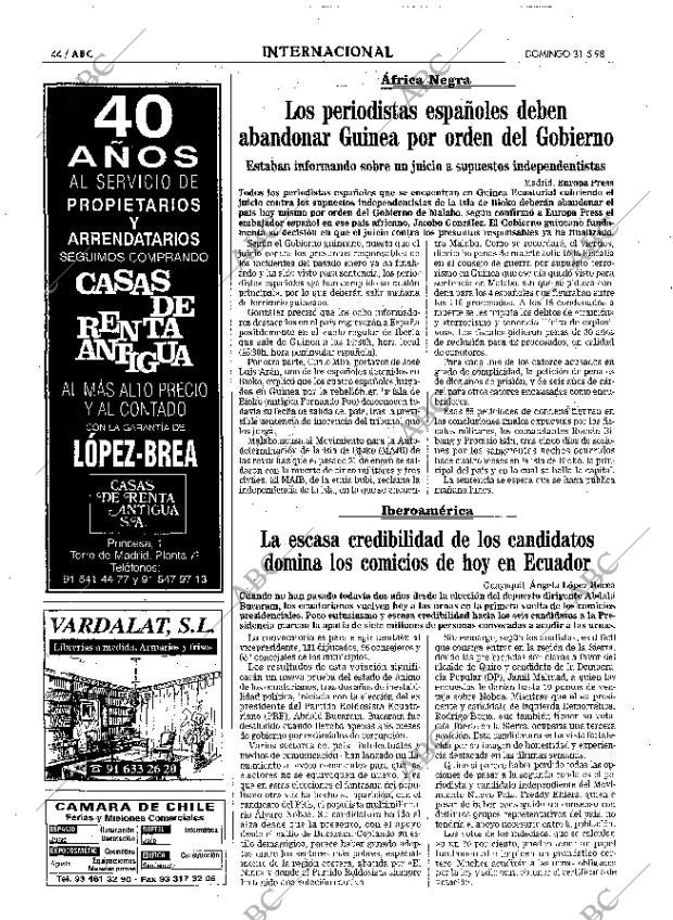 ABC MADRID 31-05-1998 página 44