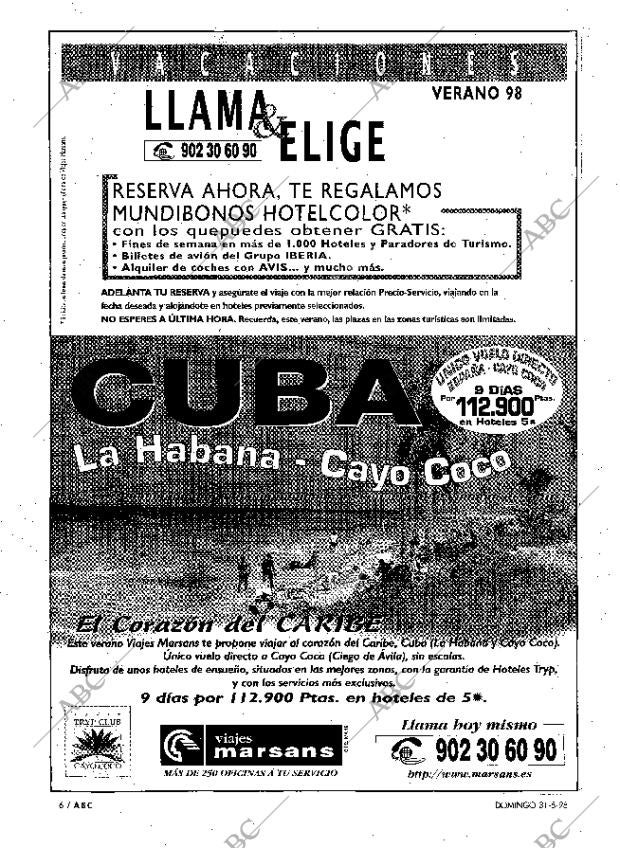 ABC MADRID 31-05-1998 página 6