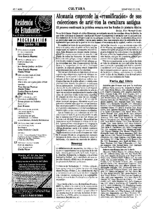 ABC MADRID 31-05-1998 página 60