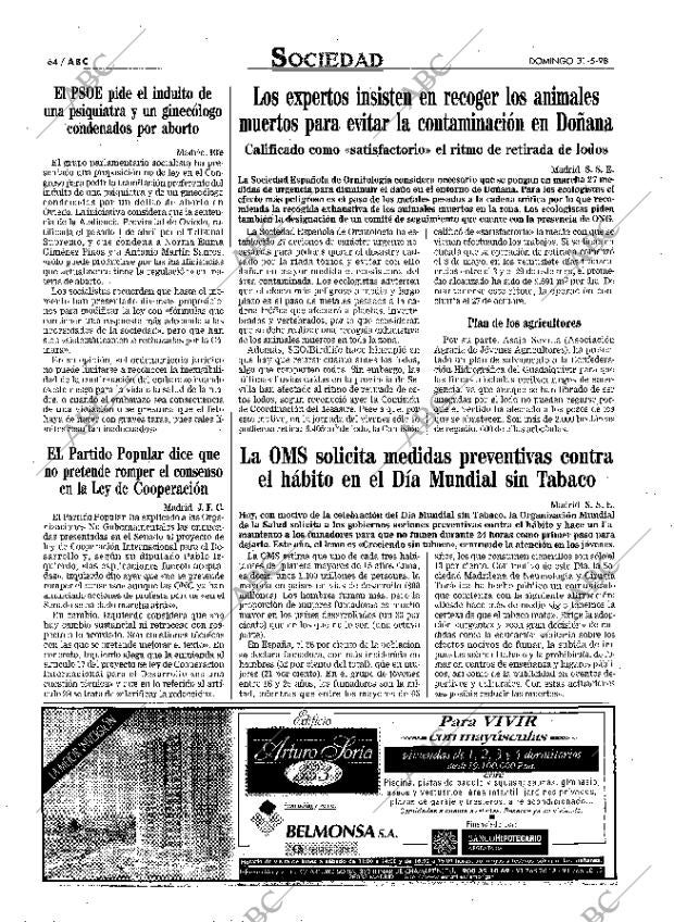 ABC MADRID 31-05-1998 página 64