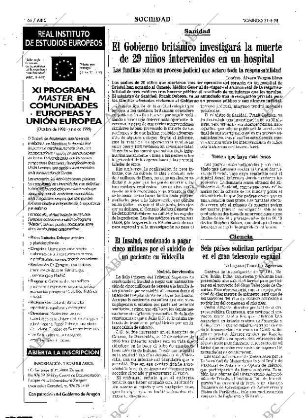 ABC MADRID 31-05-1998 página 66