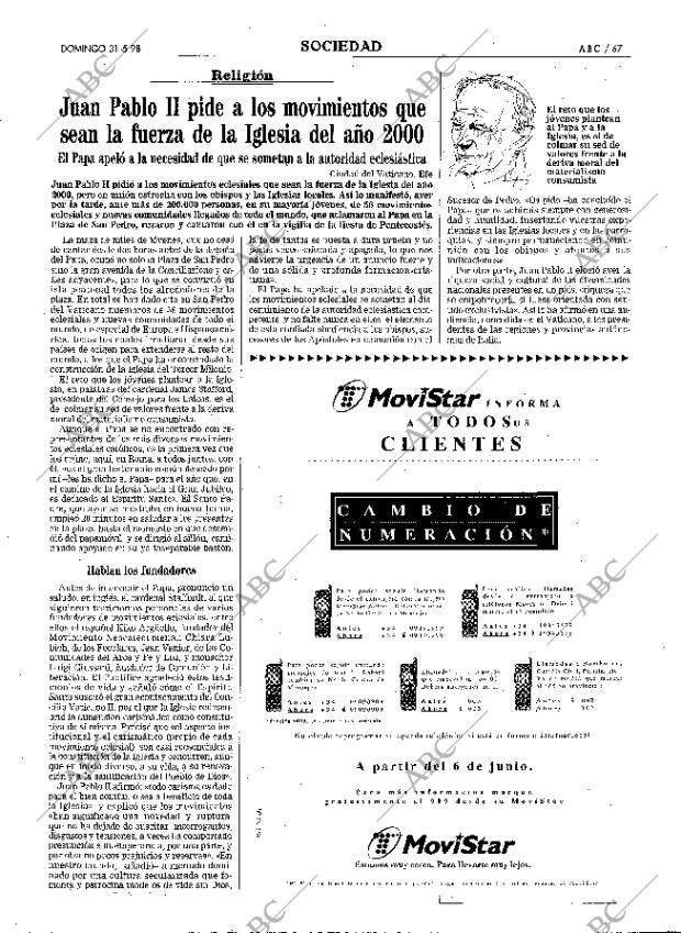 ABC MADRID 31-05-1998 página 67