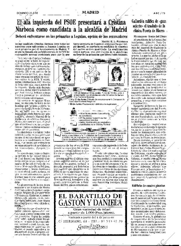 ABC MADRID 31-05-1998 página 75