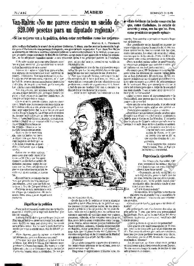 ABC MADRID 31-05-1998 página 76