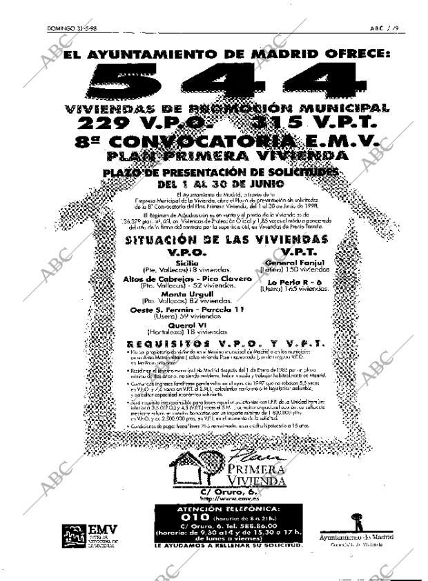 ABC MADRID 31-05-1998 página 79