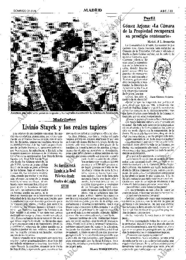 ABC MADRID 31-05-1998 página 83