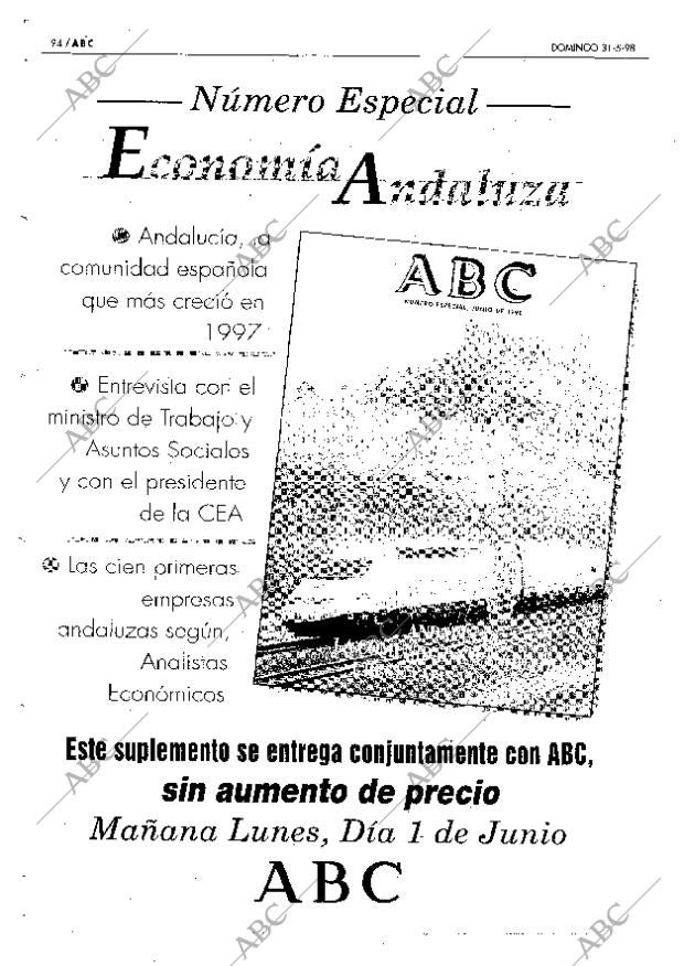ABC MADRID 31-05-1998 página 94