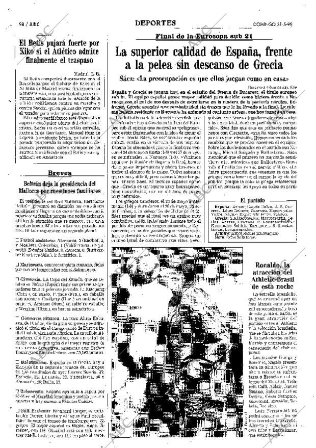 ABC MADRID 31-05-1998 página 98