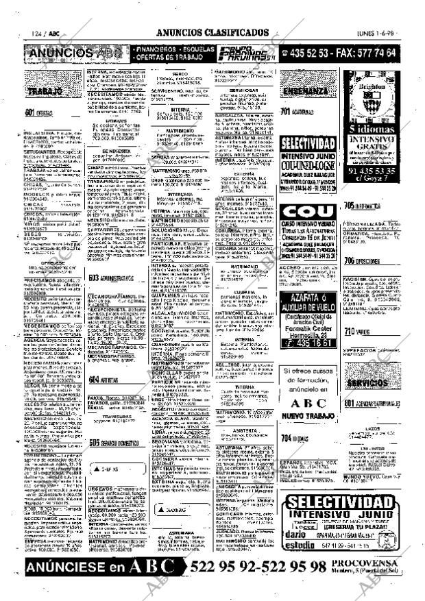 ABC MADRID 01-06-1998 página 124