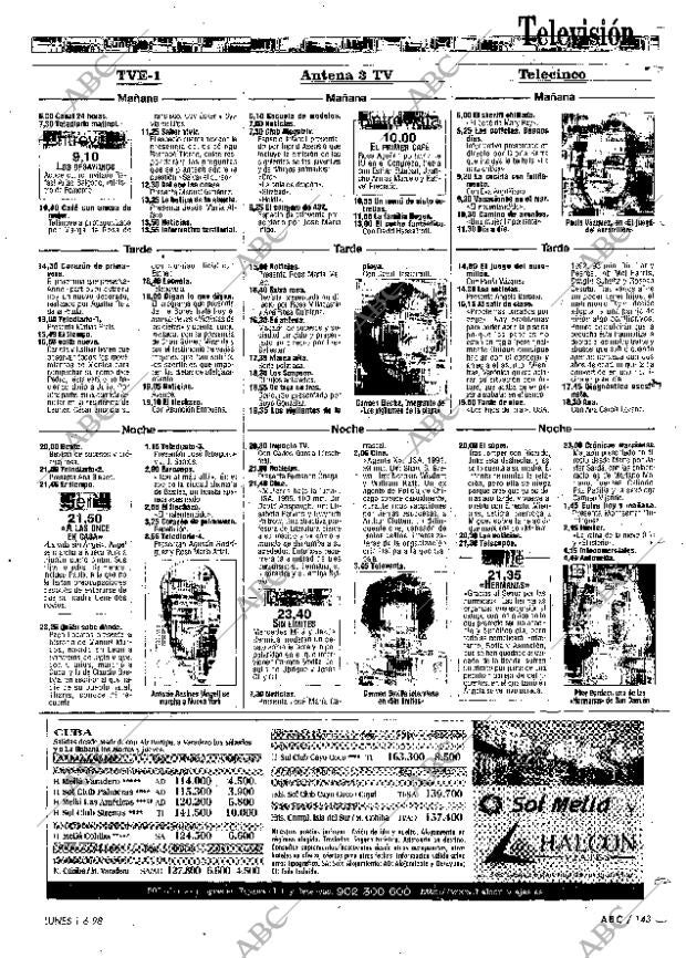 ABC MADRID 01-06-1998 página 143