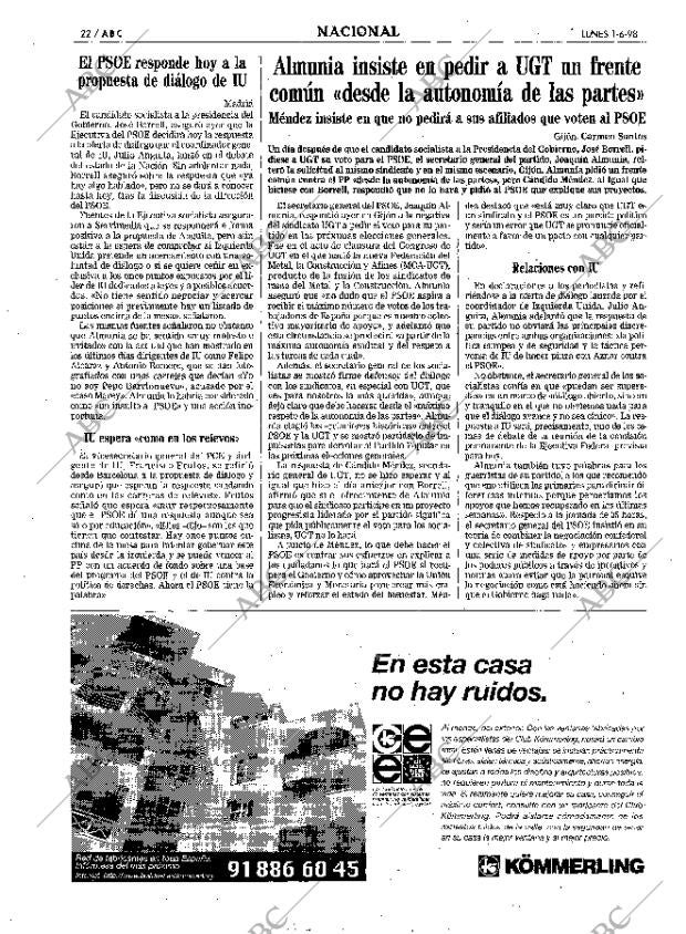 ABC MADRID 01-06-1998 página 22