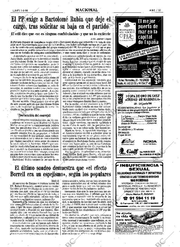ABC MADRID 01-06-1998 página 23