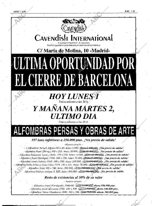 ABC MADRID 01-06-1998 página 33