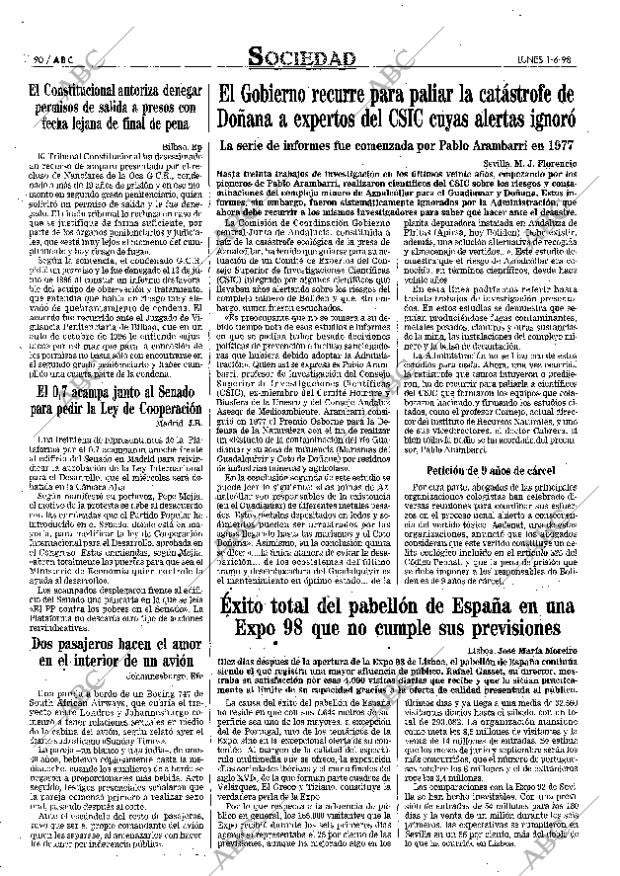 ABC MADRID 01-06-1998 página 90