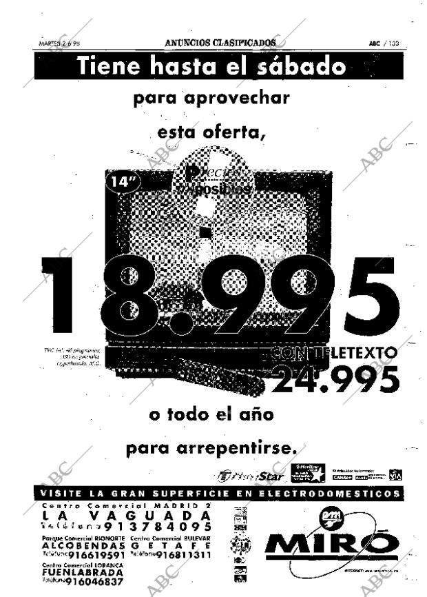 ABC MADRID 02-06-1998 página 133