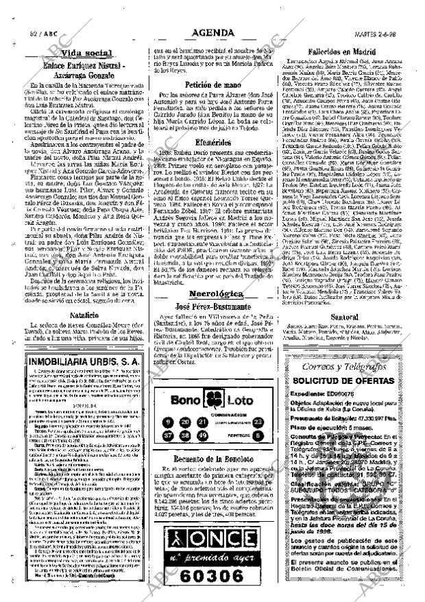 ABC MADRID 02-06-1998 página 82