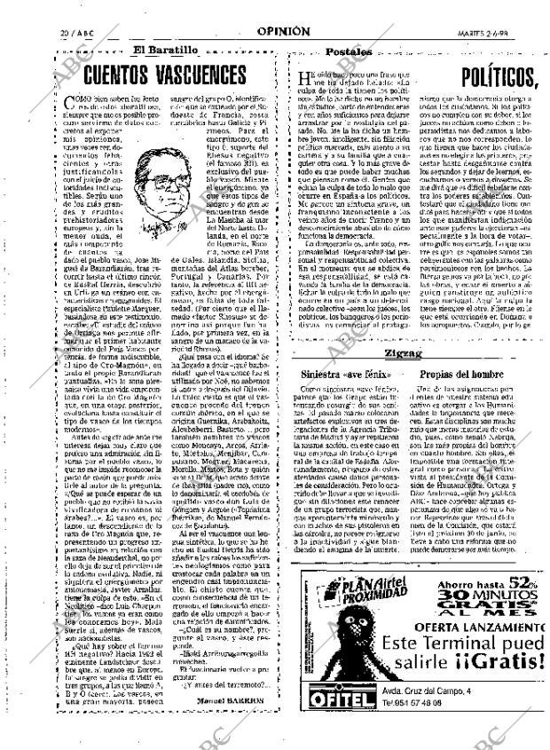 ABC SEVILLA 02-06-1998 página 20