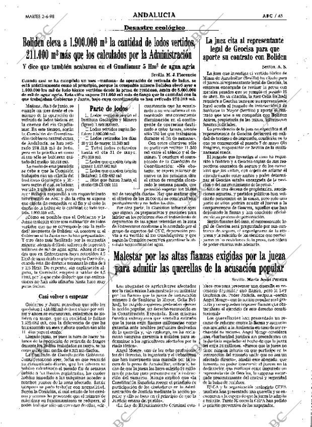 ABC SEVILLA 02-06-1998 página 45