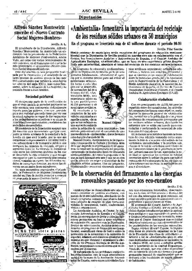 ABC SEVILLA 02-06-1998 página 68