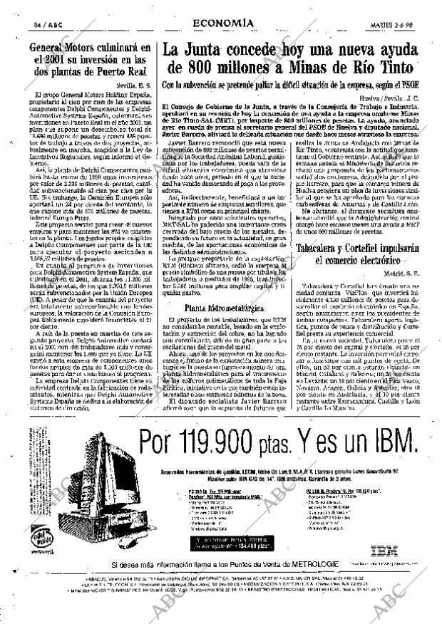 ABC SEVILLA 02-06-1998 página 84