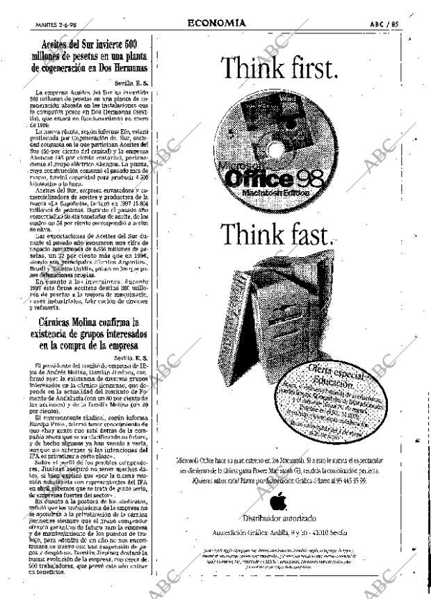 ABC SEVILLA 02-06-1998 página 85