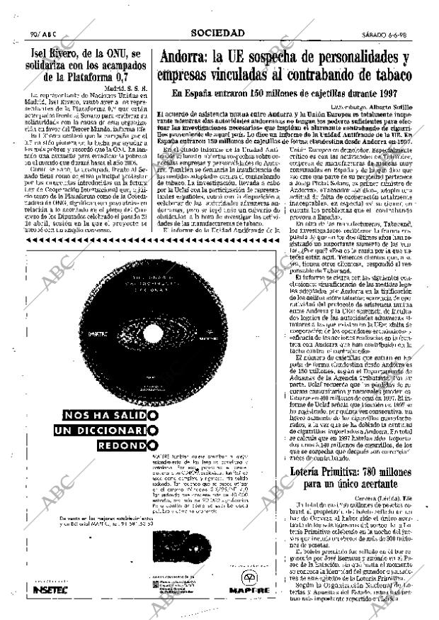 ABC MADRID 06-06-1998 página 90