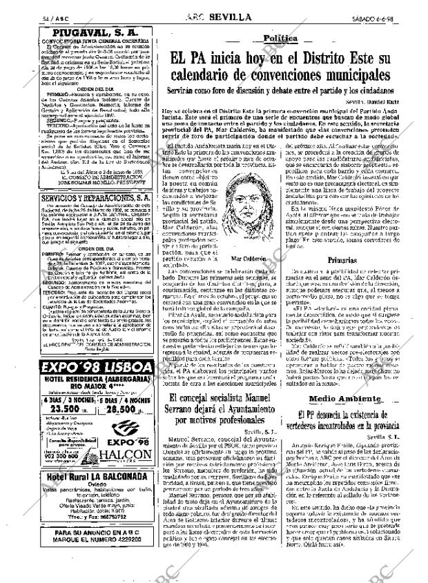 ABC SEVILLA 06-06-1998 página 54