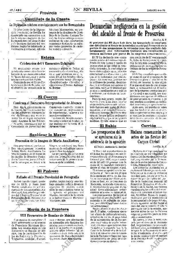 ABC SEVILLA 06-06-1998 página 68