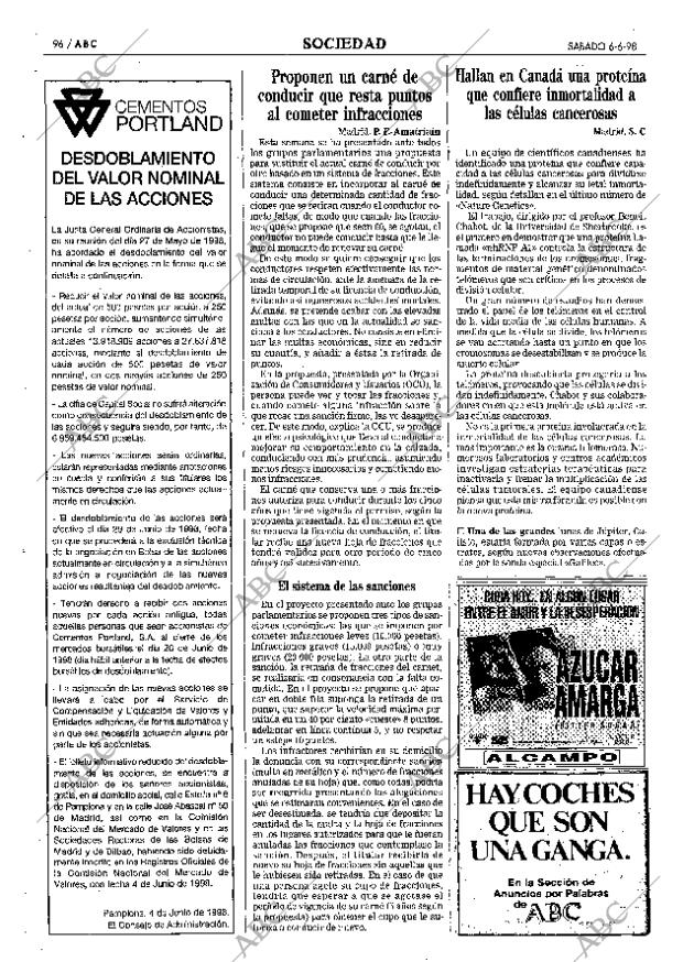 ABC SEVILLA 06-06-1998 página 96