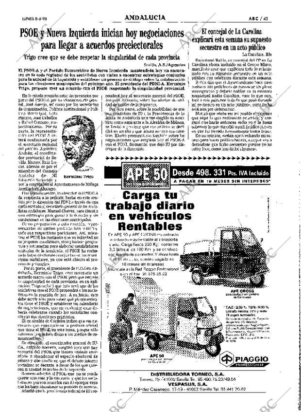 ABC SEVILLA 08-06-1998 página 43
