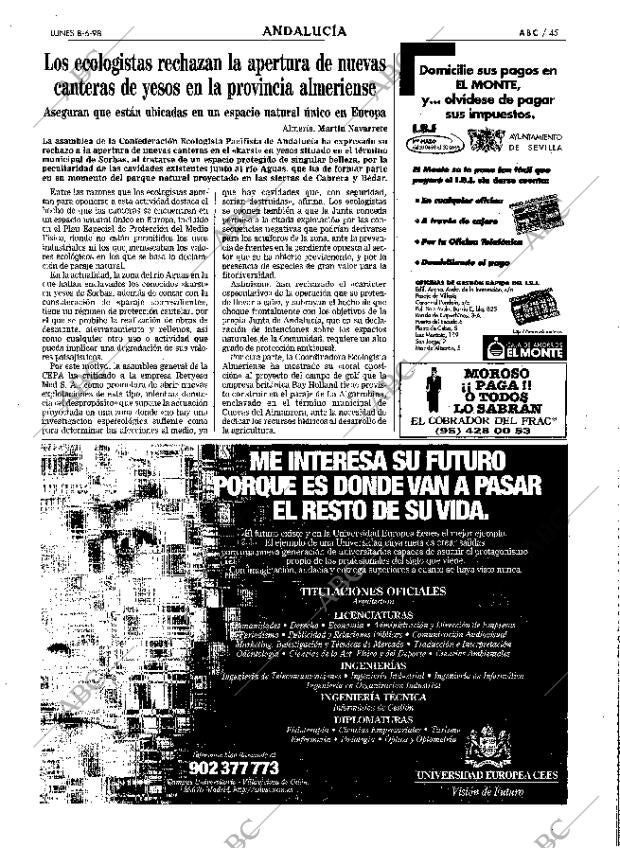 ABC SEVILLA 08-06-1998 página 45