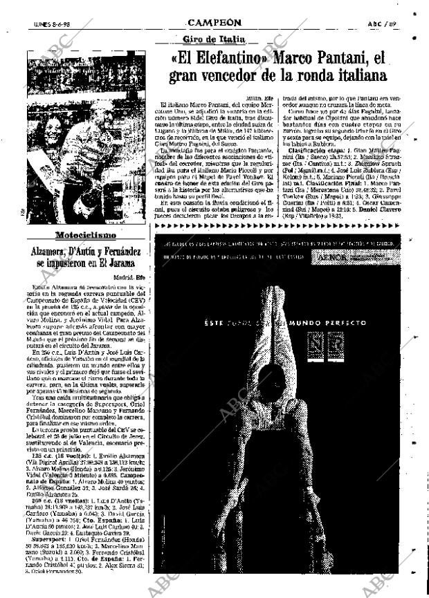 ABC SEVILLA 08-06-1998 página 89