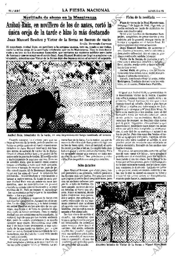 ABC SEVILLA 08-06-1998 página 98
