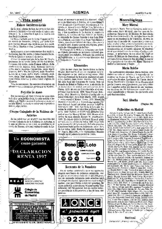 ABC MADRID 09-06-1998 página 84