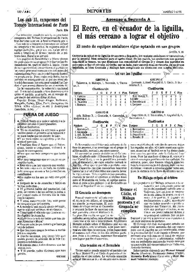 ABC SEVILLA 09-06-1998 página 100