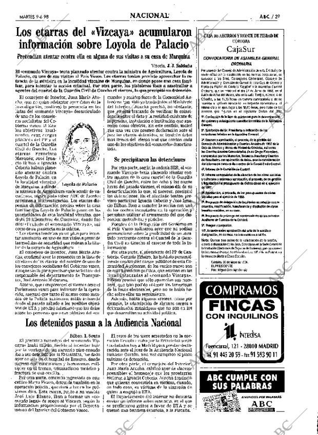 ABC SEVILLA 09-06-1998 página 29