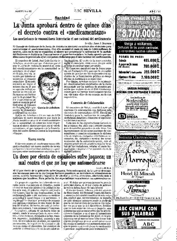ABC SEVILLA 09-06-1998 página 61