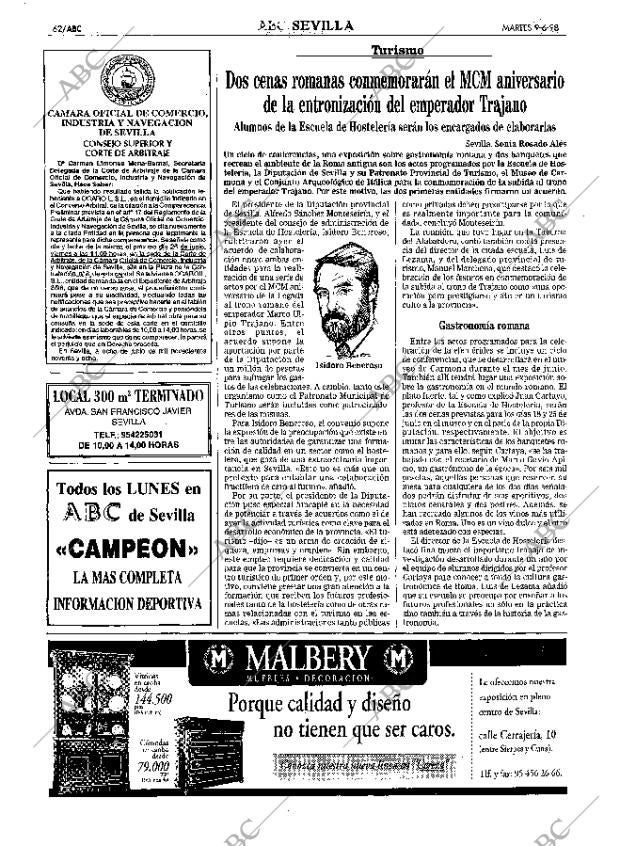 ABC SEVILLA 09-06-1998 página 62