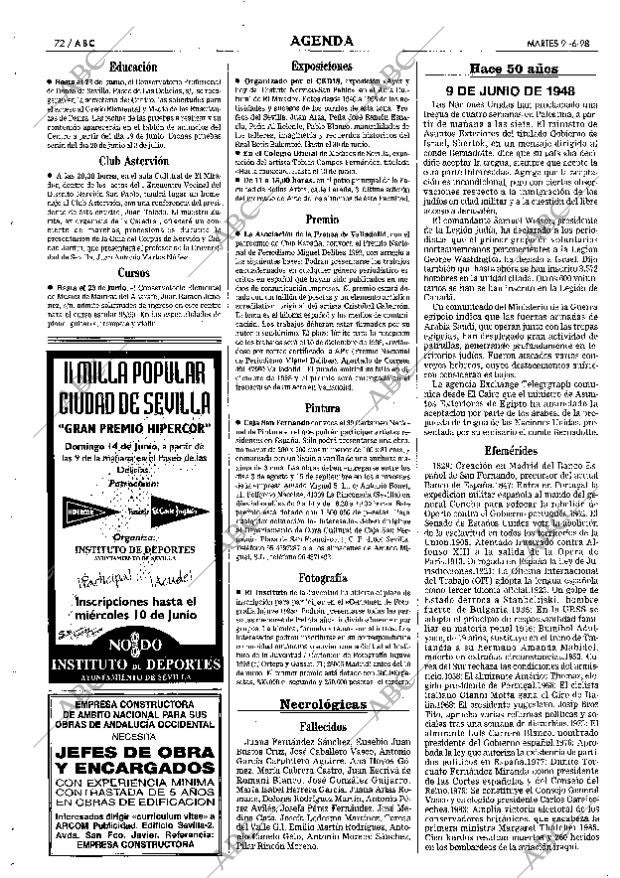 ABC SEVILLA 09-06-1998 página 72