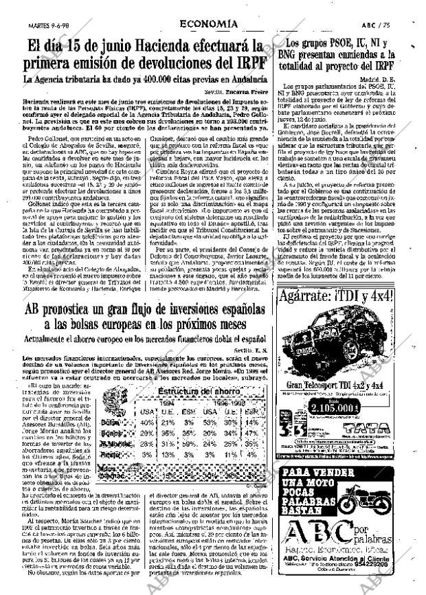 ABC SEVILLA 09-06-1998 página 75