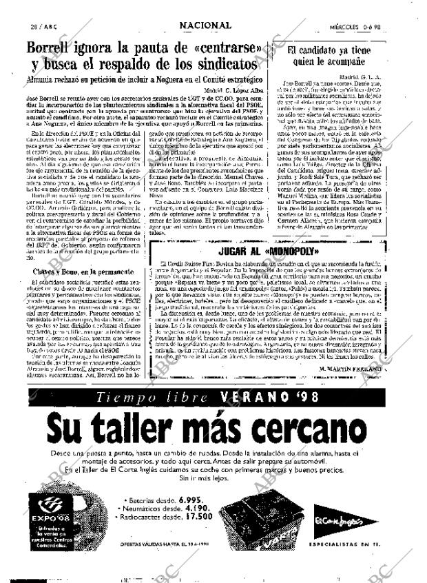 ABC MADRID 10-06-1998 página 28