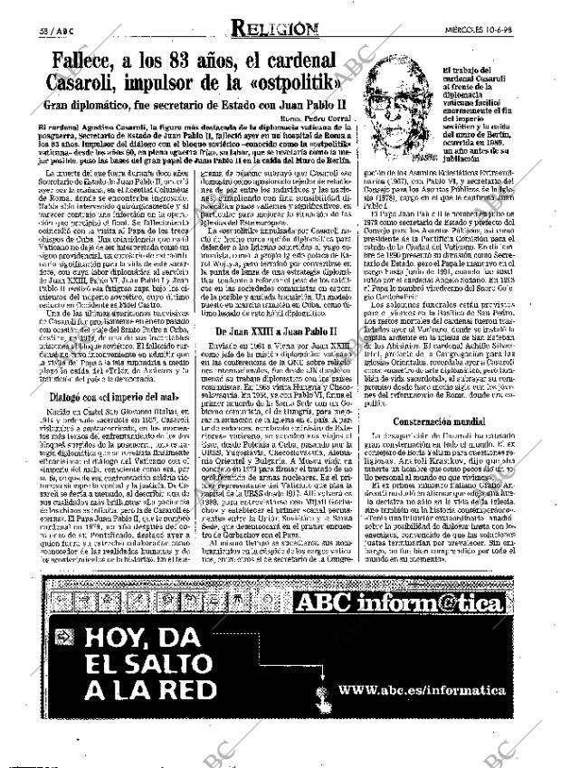 ABC MADRID 10-06-1998 página 58